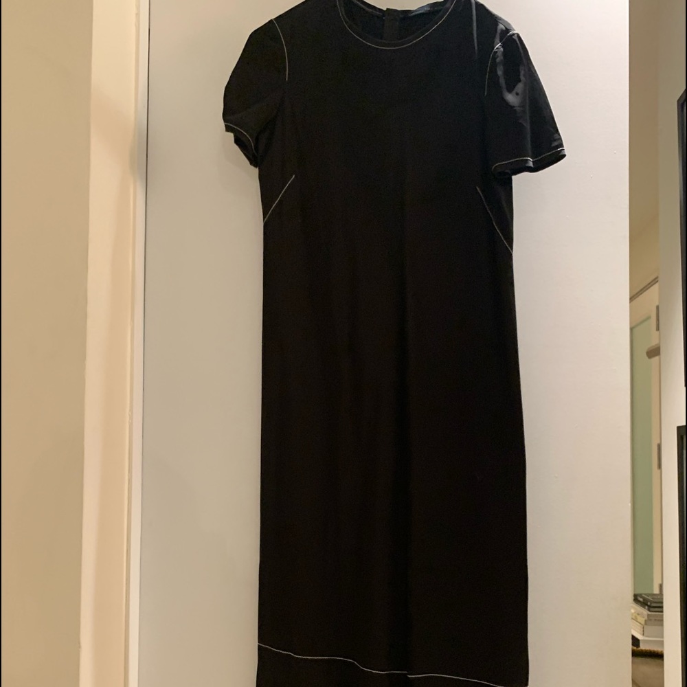 Zara maxi dress. Stitch detail throughout.